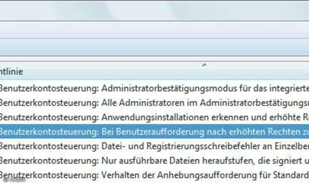 Benutzerkonten und andere neue Features