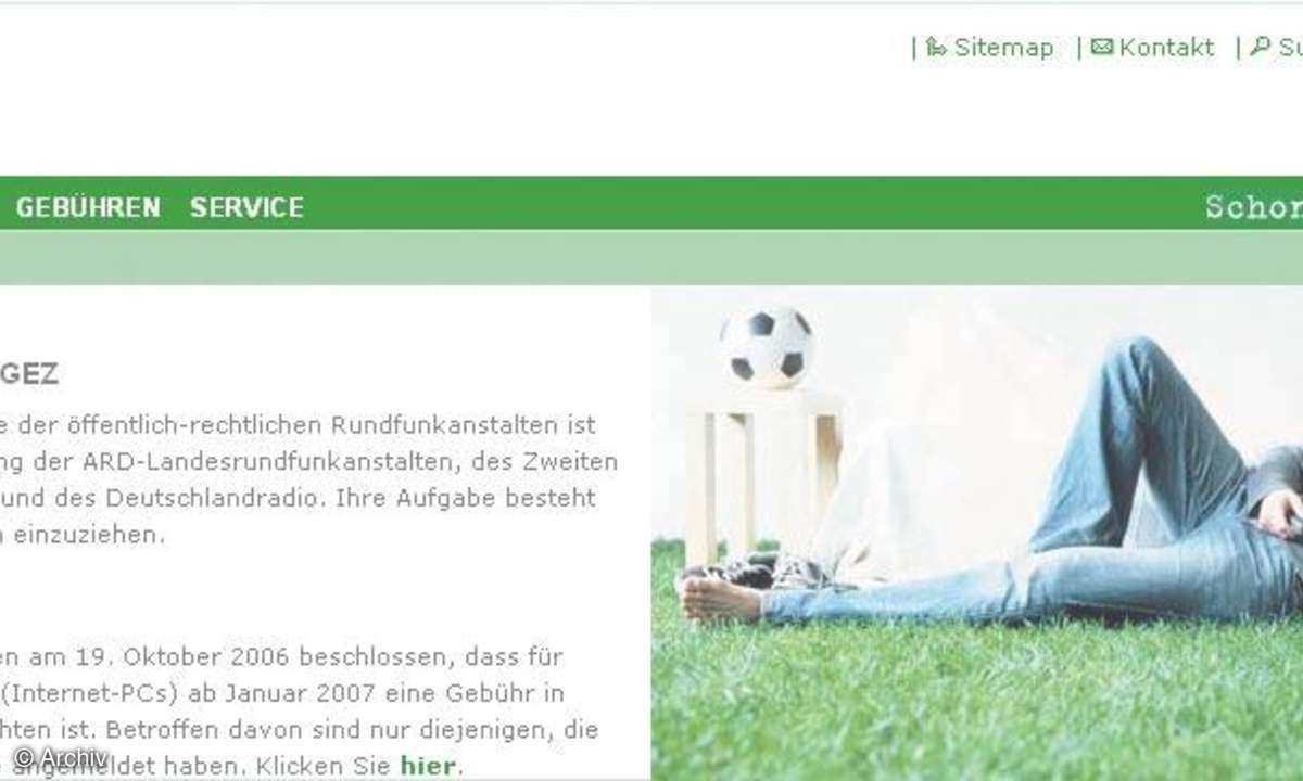 Rundfunkgebühren für den PC