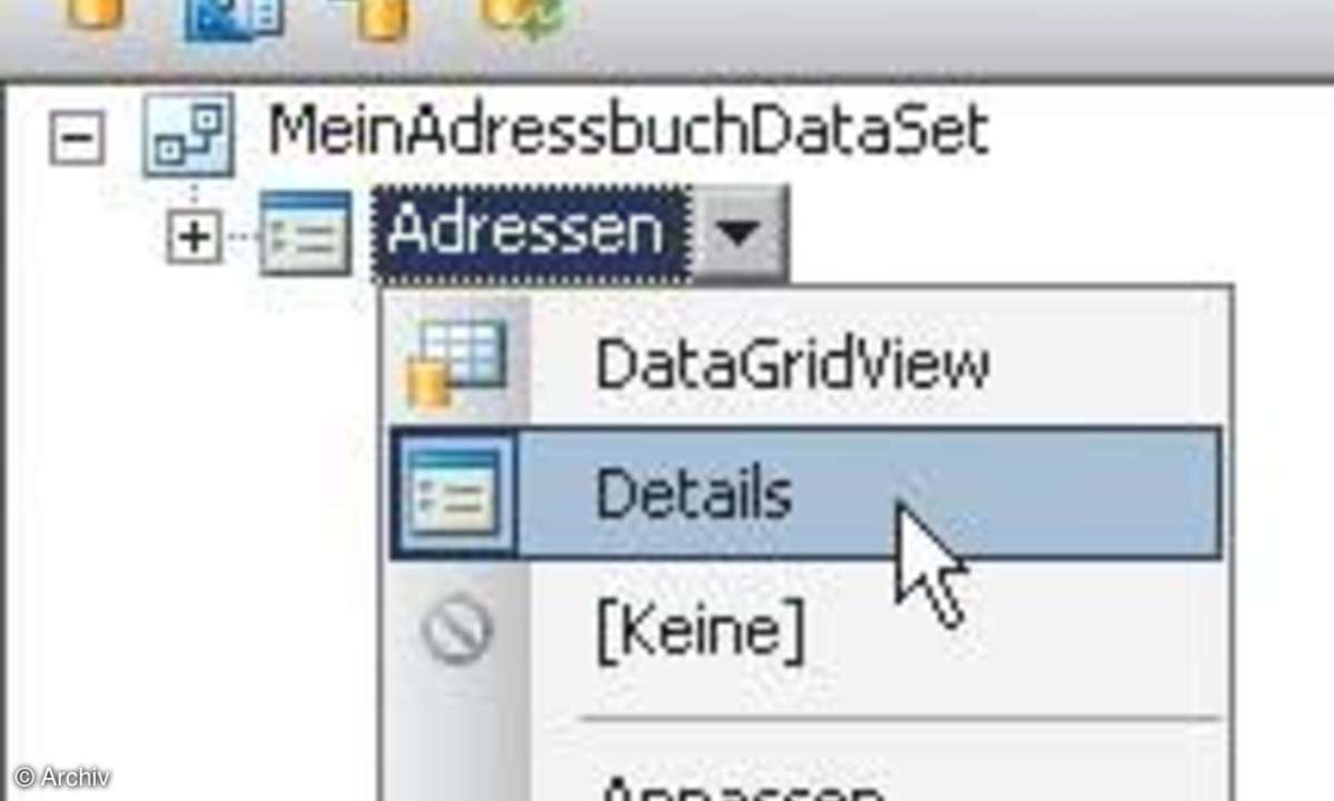 Anwendung mit Datenbankanbindung