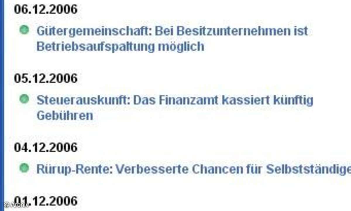Steuerprogramme im Vergleich