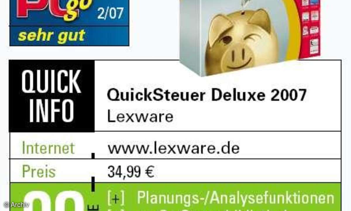 Steuerprogramme im Vergleich