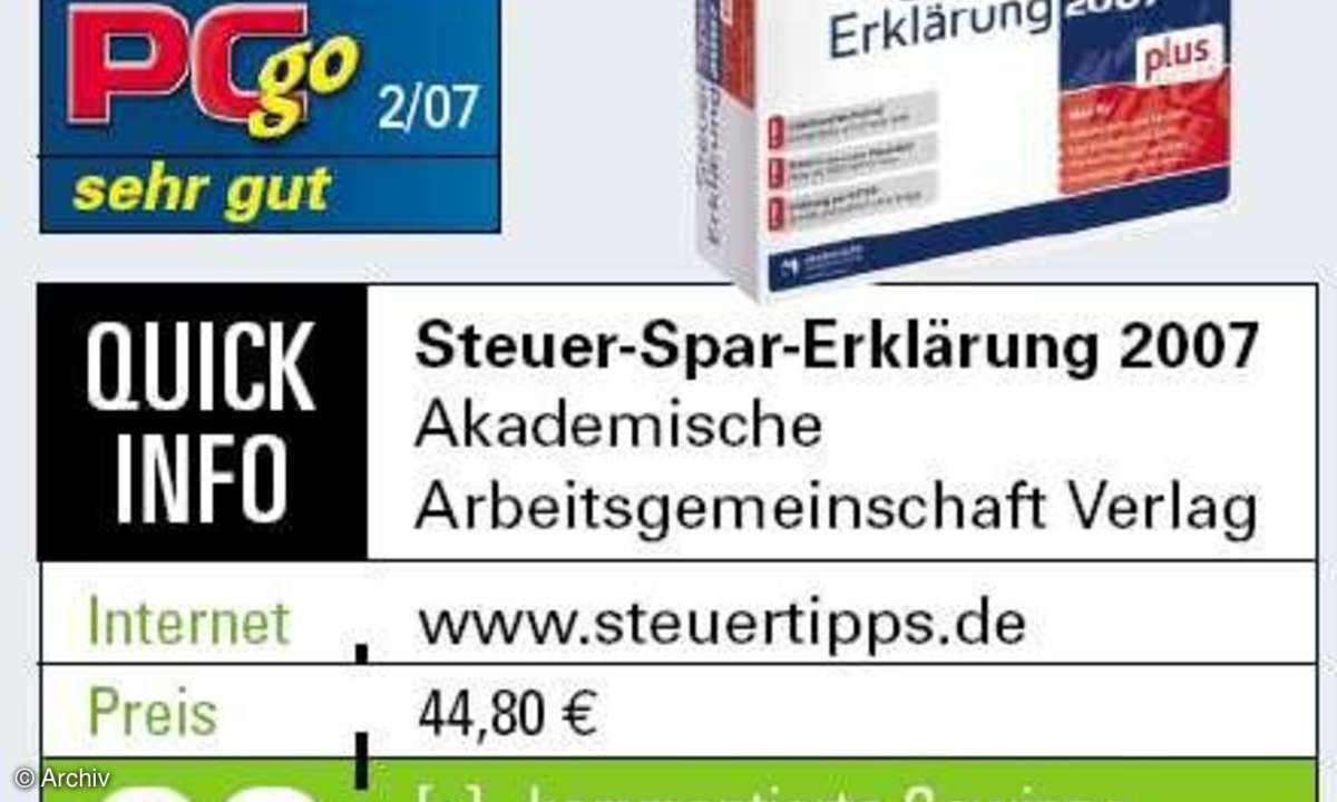 Steuerprogramme im Vergleich
