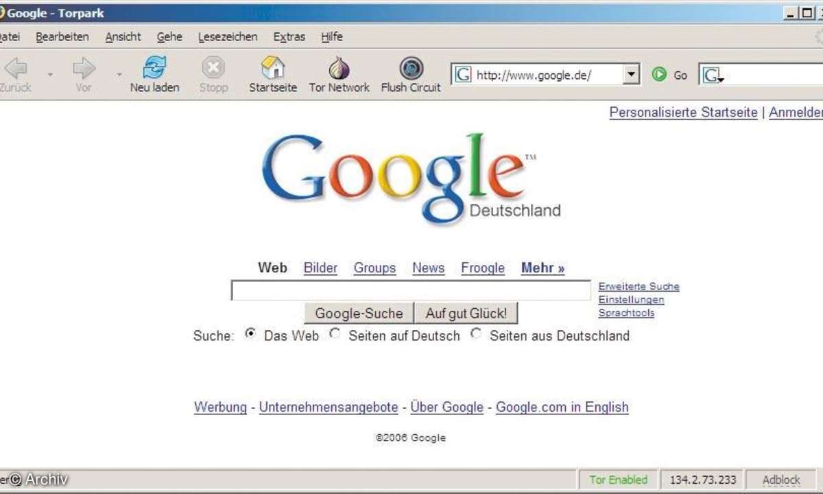 Tarnkappen-Browser Torpark