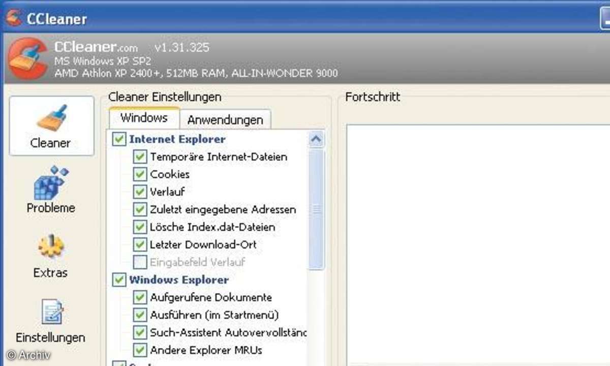 Windows entschlacken