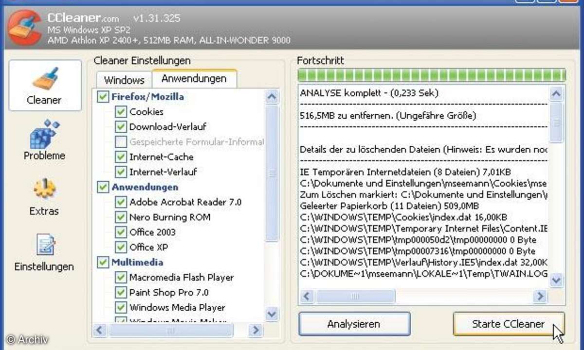 Windows entschlacken