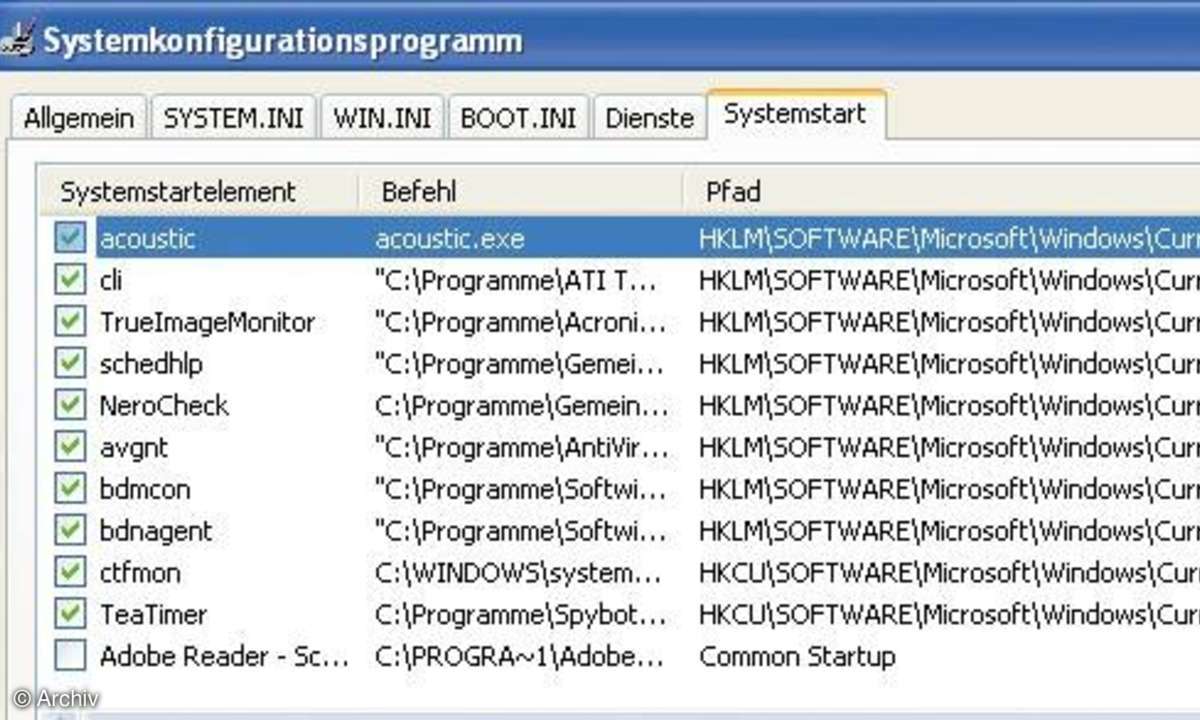 Windows entschlacken
