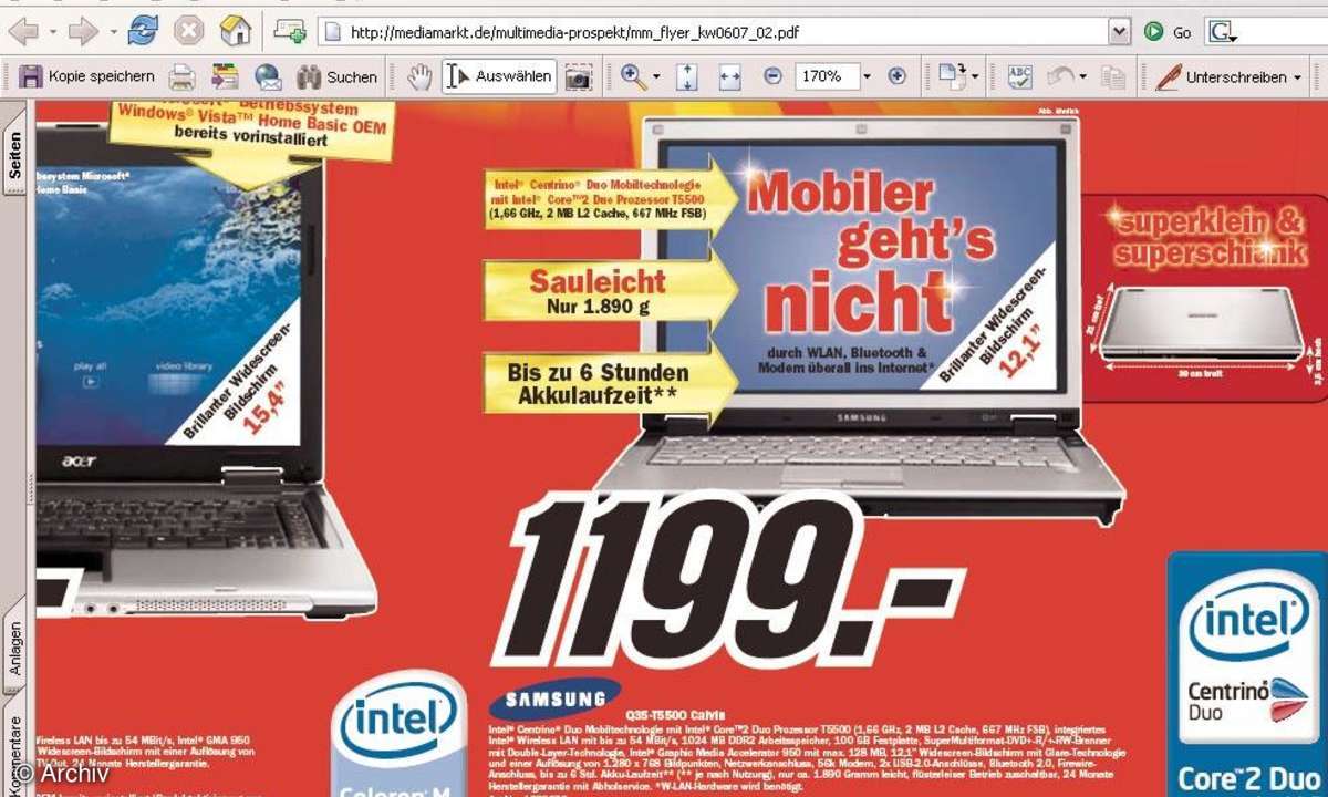 Sparen im Netz
