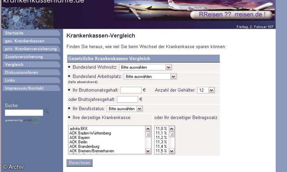 Sparen im Netz