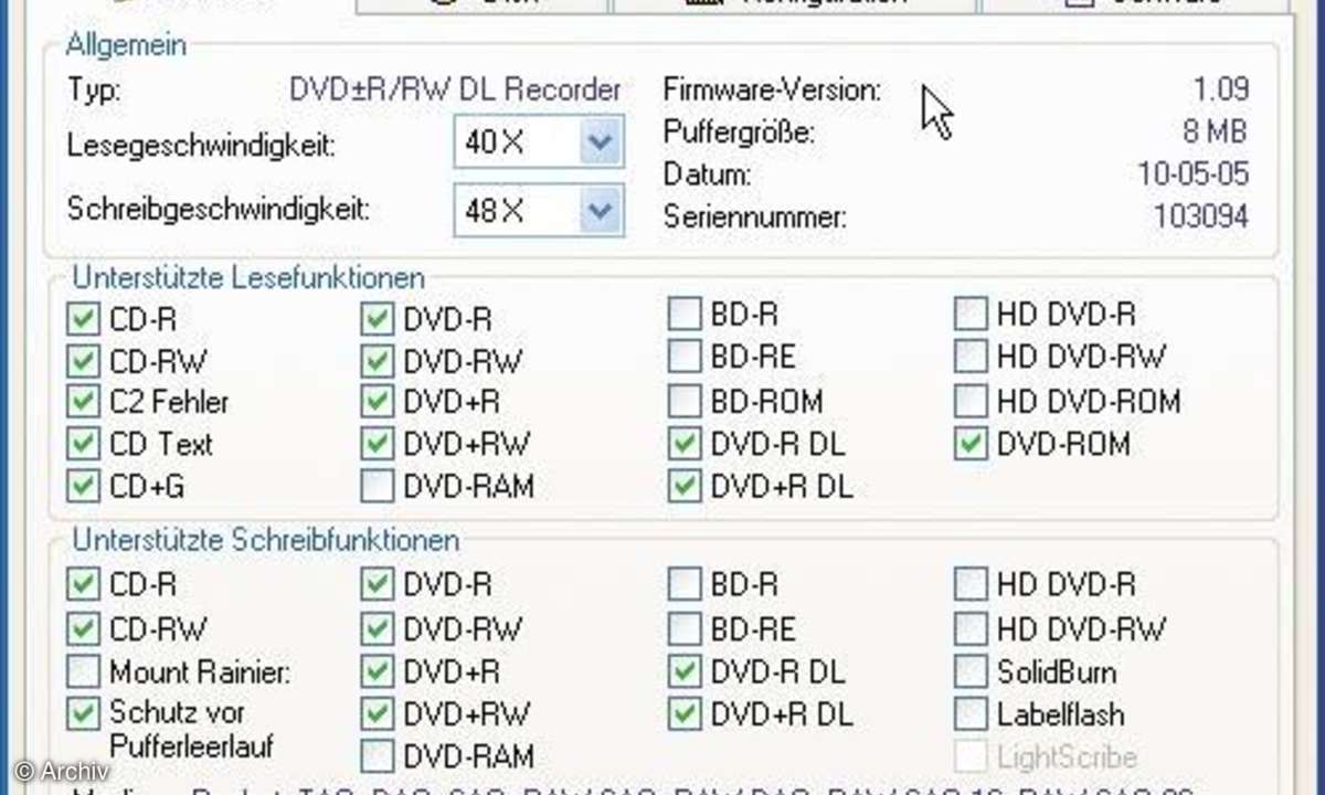Das DVD-Brenner-Update