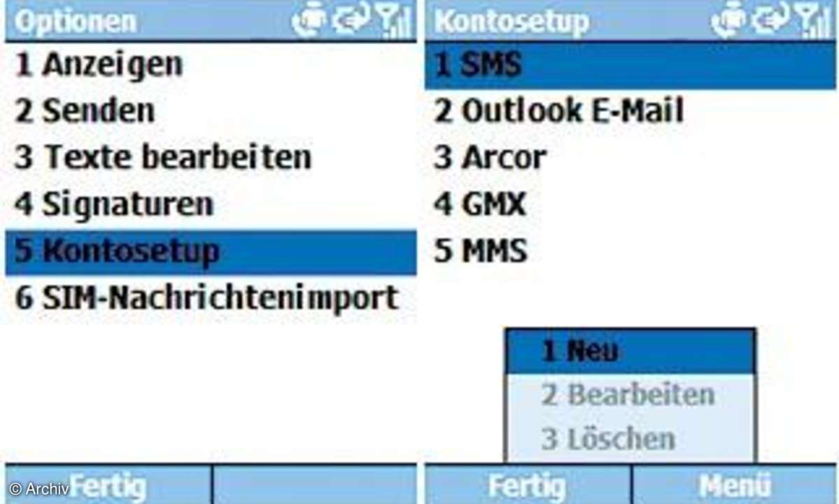 E-Mails auf dem Handy