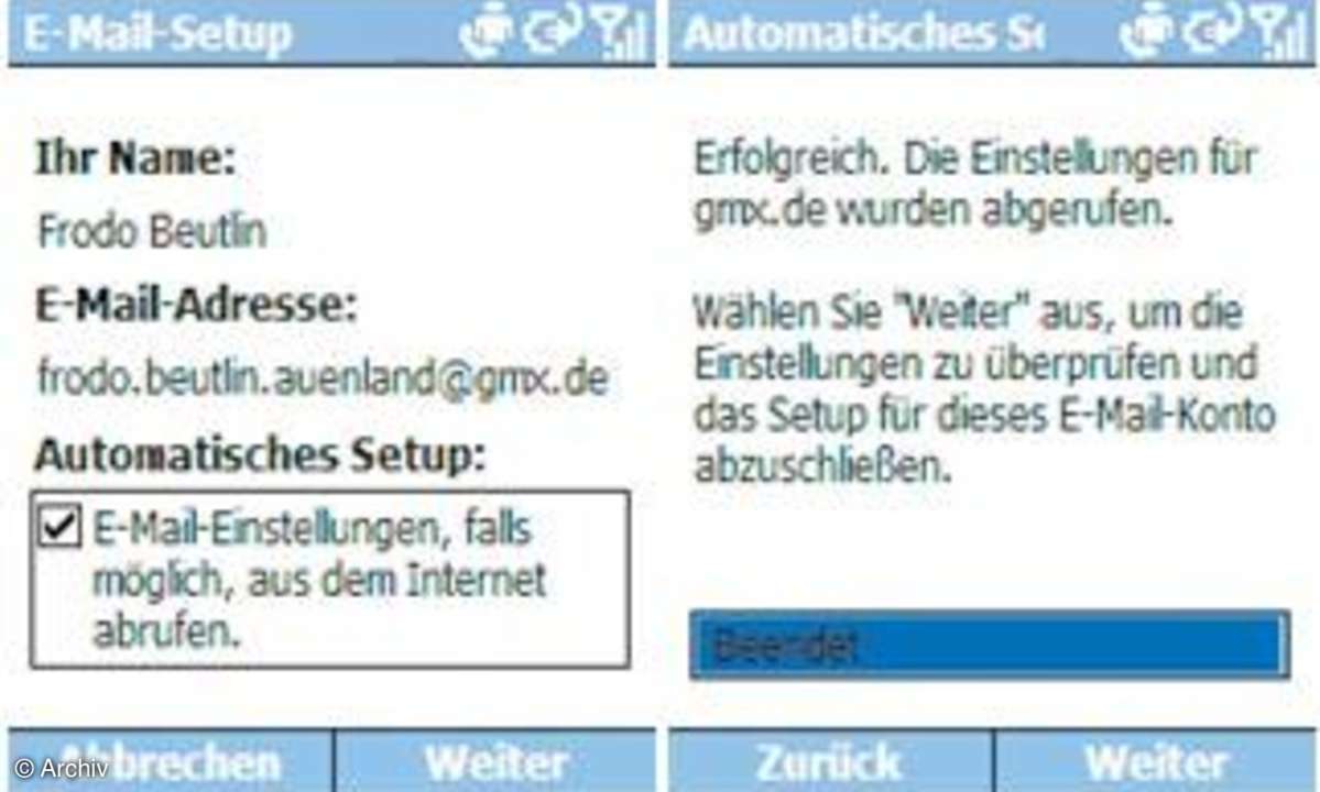 E-Mails auf dem Handy