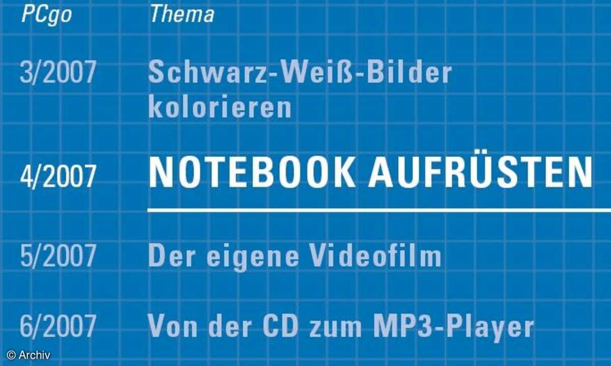 60-Minuten-Workshop: Notebook aufrüsten