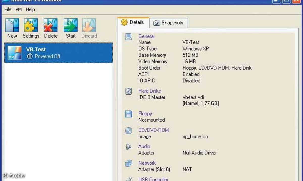 Betriebssystem-Virtualisierung unter Windows