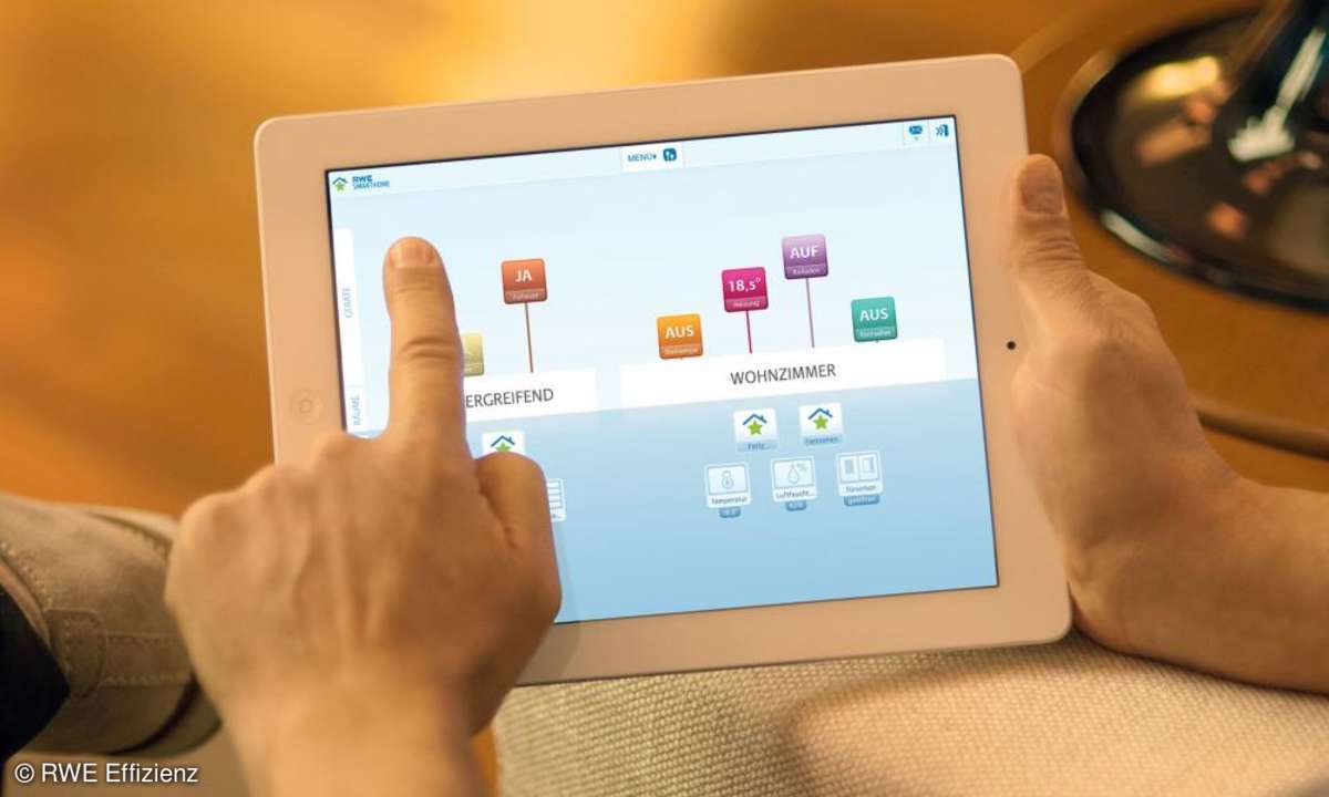 Smart Home Zentrale per Tablet steuern