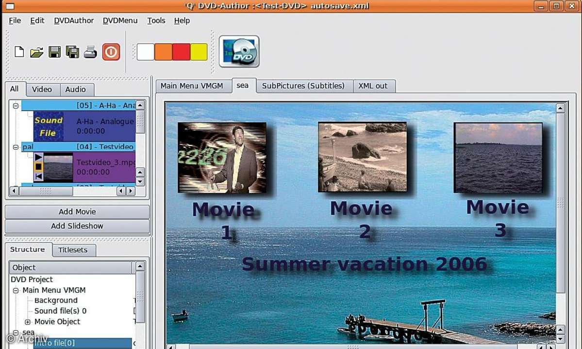 DVD-Authoring mit Linux