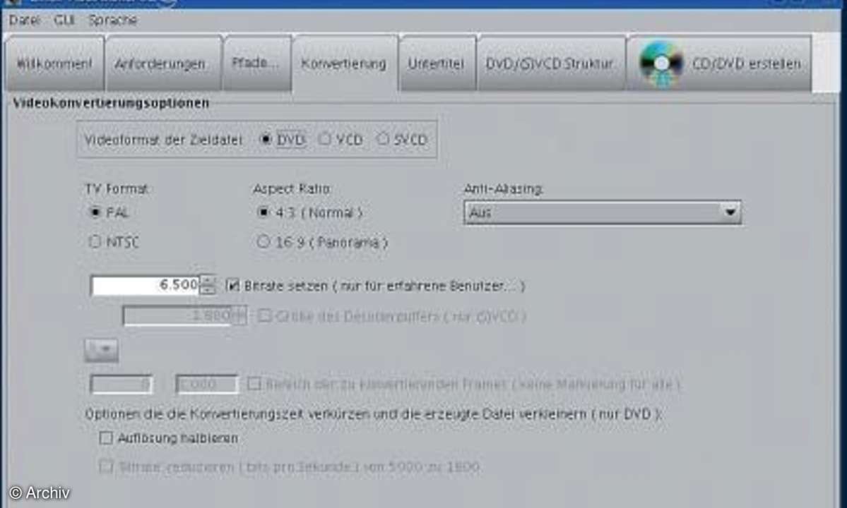 DVD-Authoring mit Linux