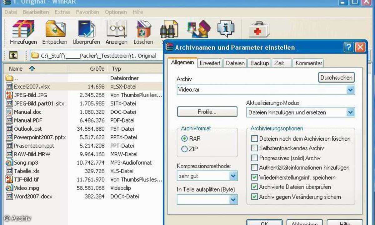 Die besten Pack-Programme
