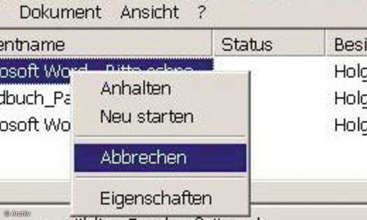 Drucken im Netzwerk