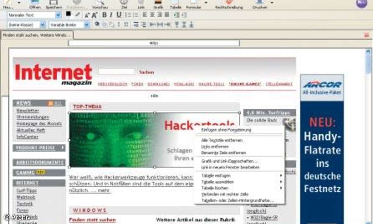 Webeditoren im Test