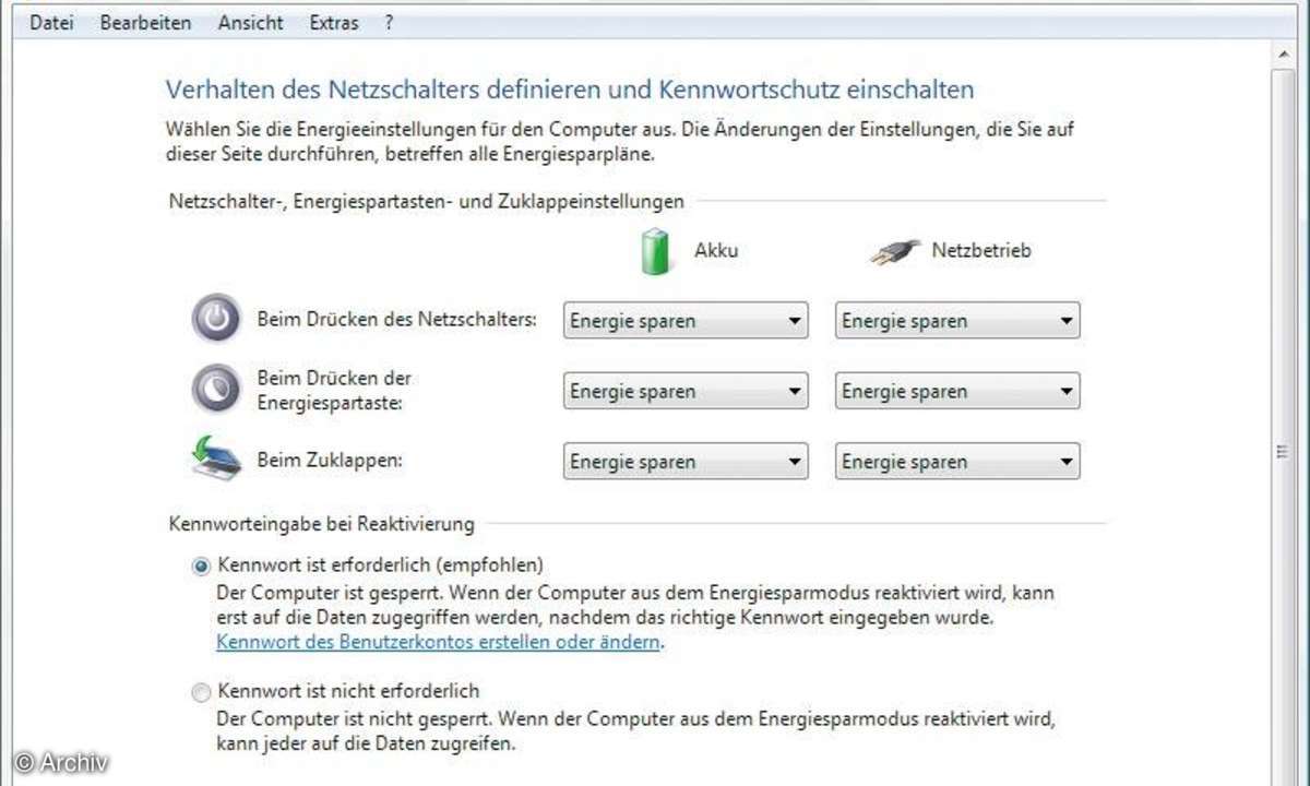 Praxis: Notebook auf Vista updaten