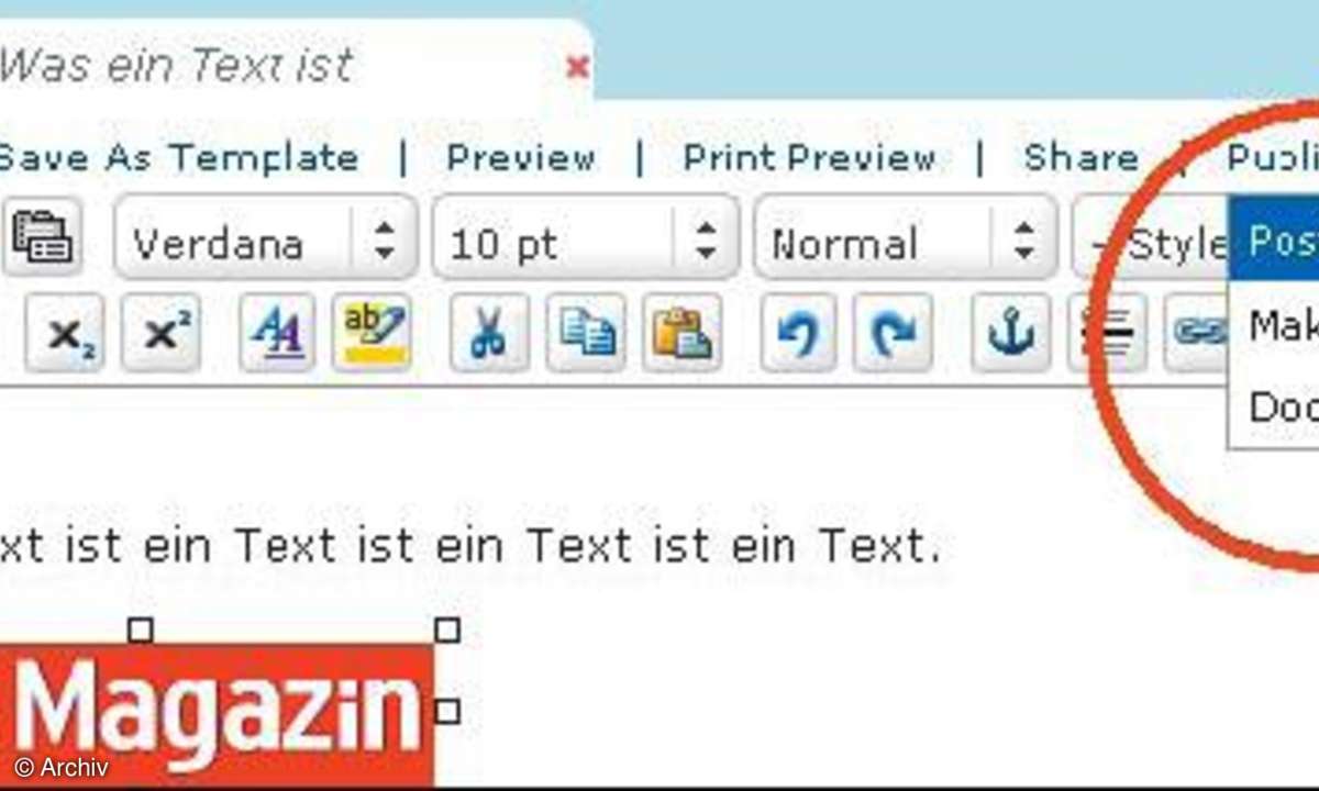 Gratis-Office im Web