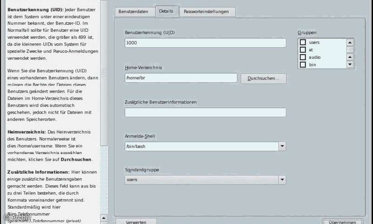 Rechteverwaltung unter Linux