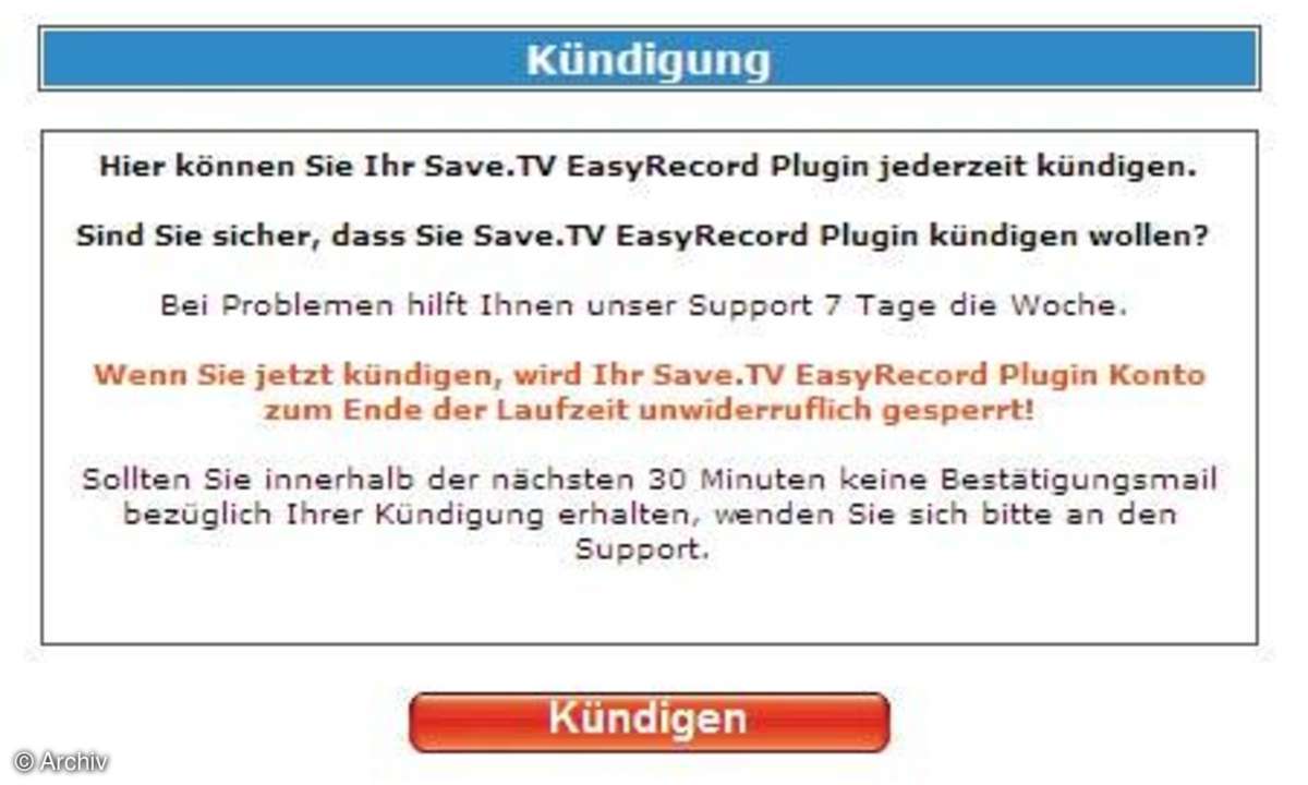 Save.TV - der Videorecorder im Internet