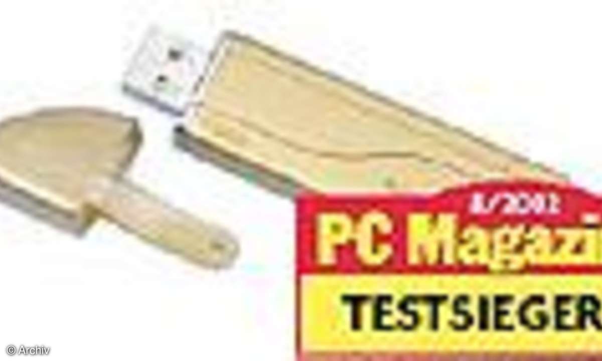 USB-Flash-Drives: 2 GByte = 20 Gramm