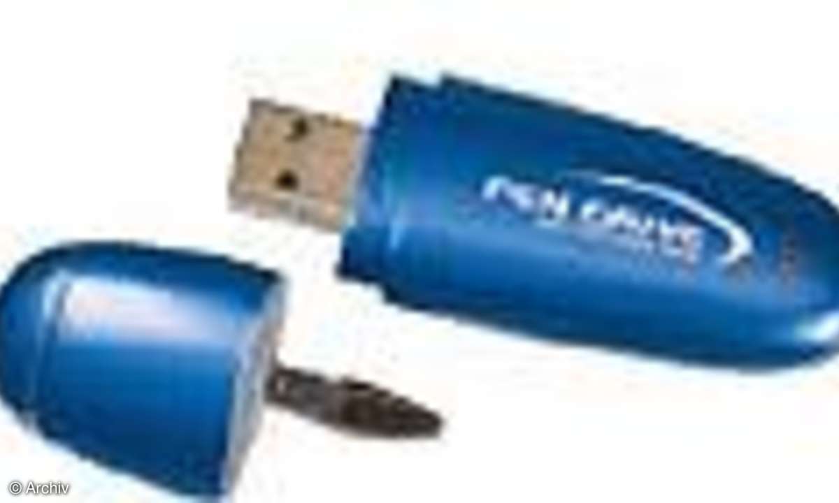 USB-Flash-Drives: 2 GByte = 20 Gramm