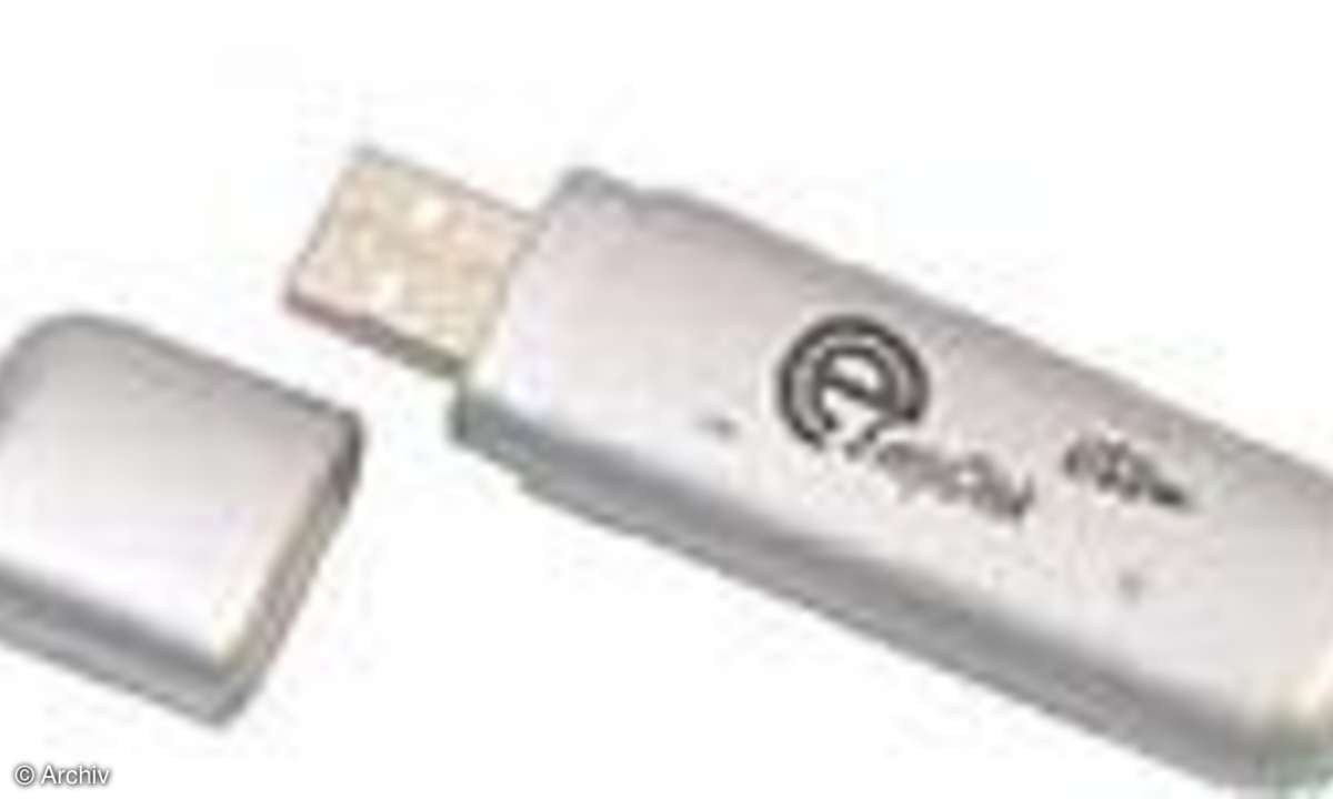 USB-Flash-Drives: 2 GByte = 20 Gramm
