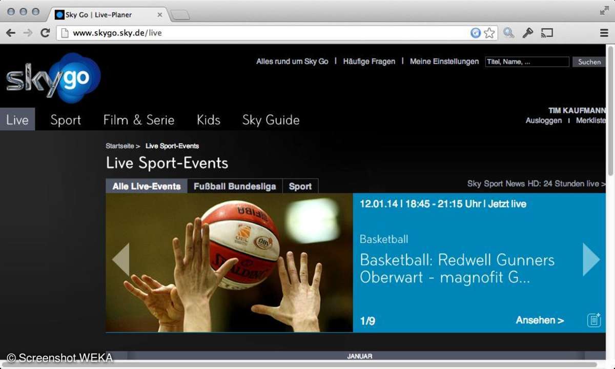 3. Online-Videotheken übertragen