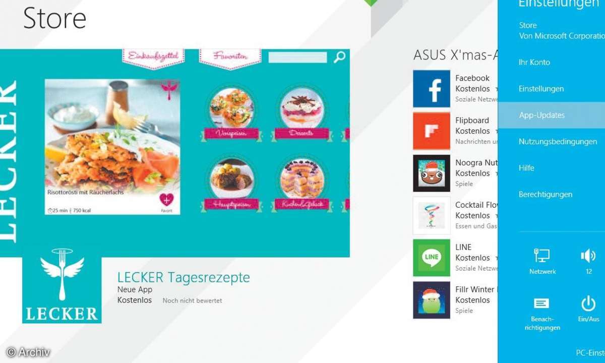 Windows Store Menü