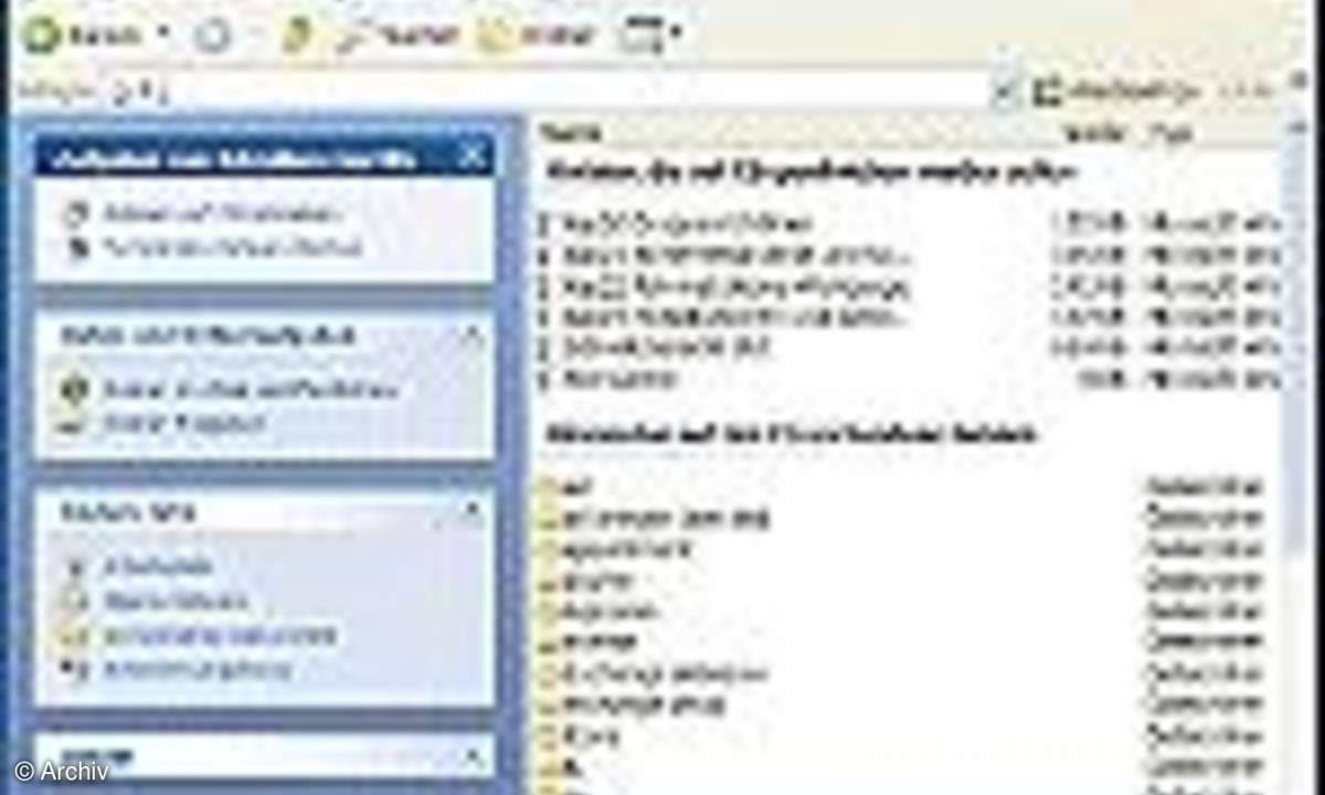 Windows XP: Das Toolhaus