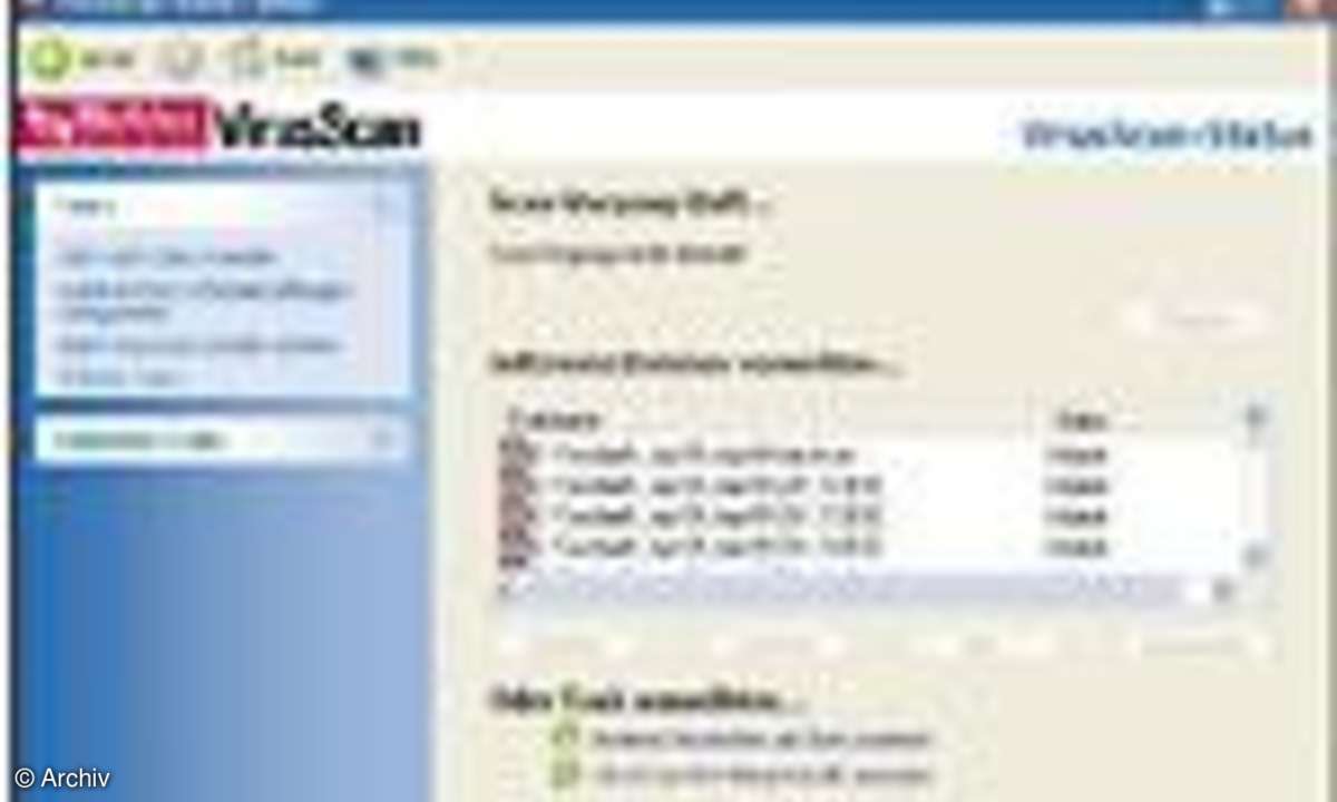 Virenscanner: Fliegengitter
