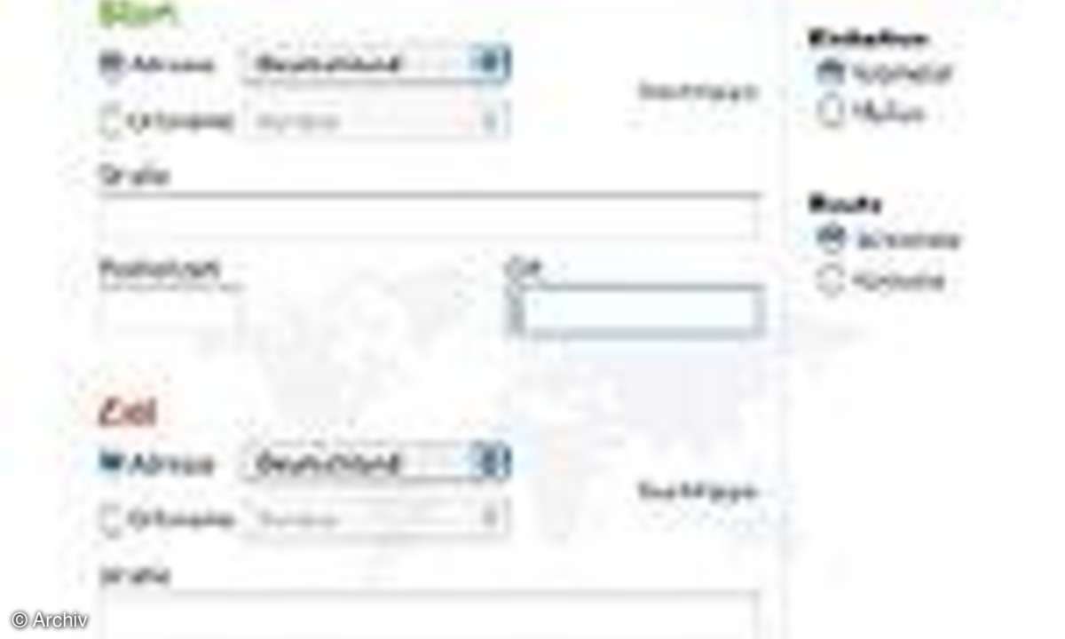 Routenplaner: Online Routenplaner