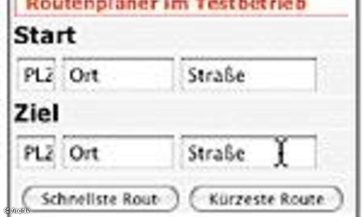 Routenplaner: Online Routenplaner