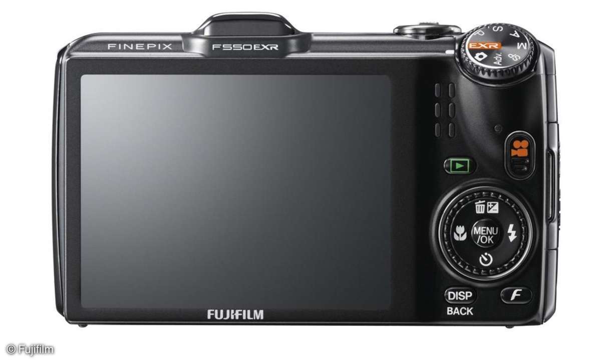 Fujifilm Finepix F550 EXR - hinten
