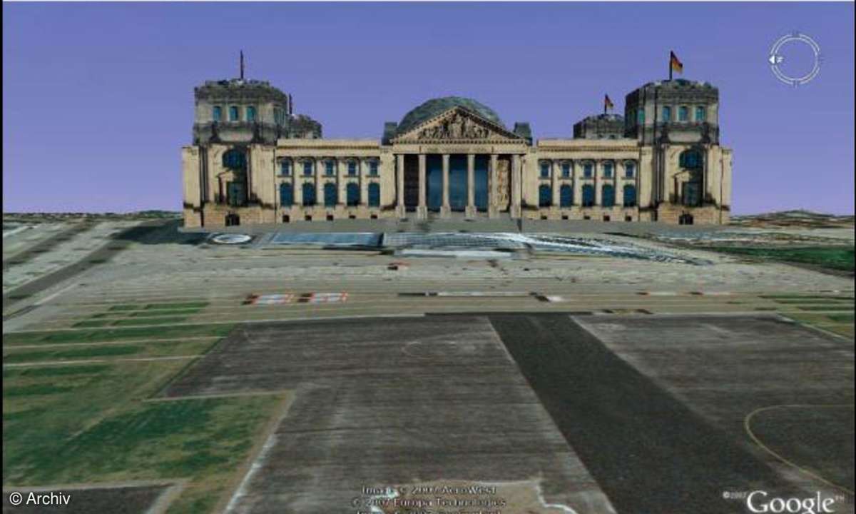 Google Earth: Reichstag in 3D