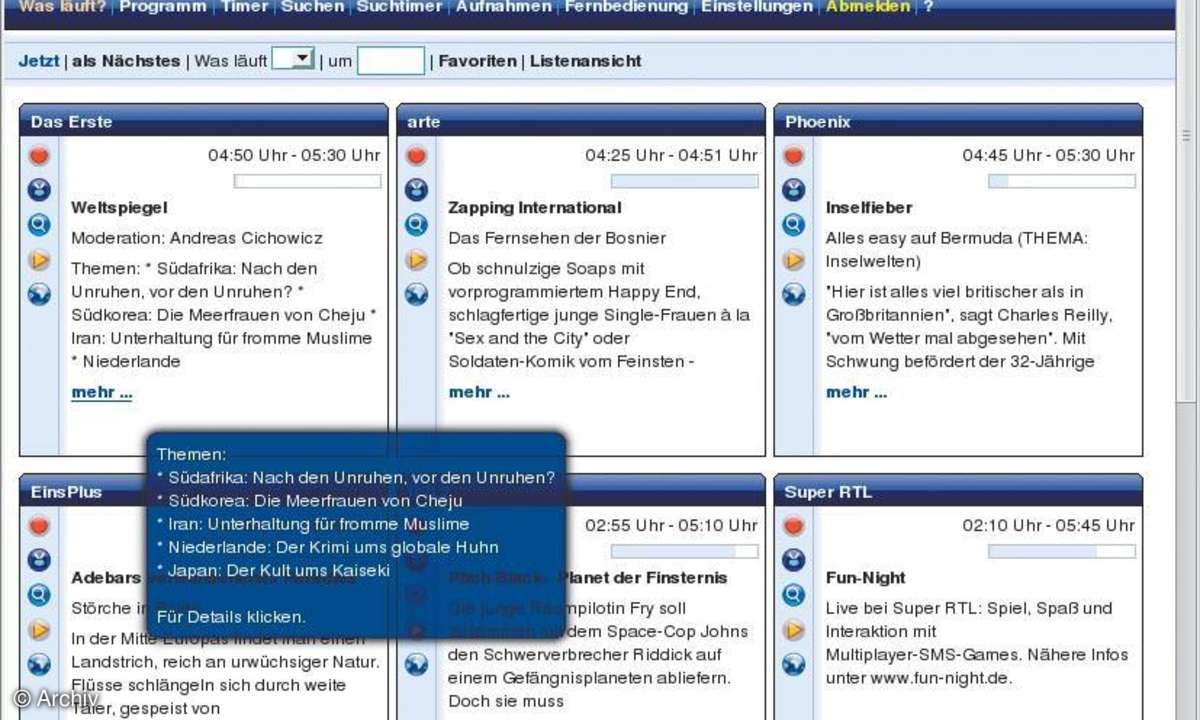 Festplattenrekorder VDR 1.6
