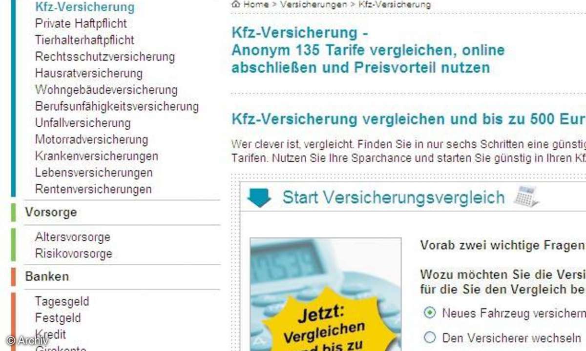 Sparen im Internet