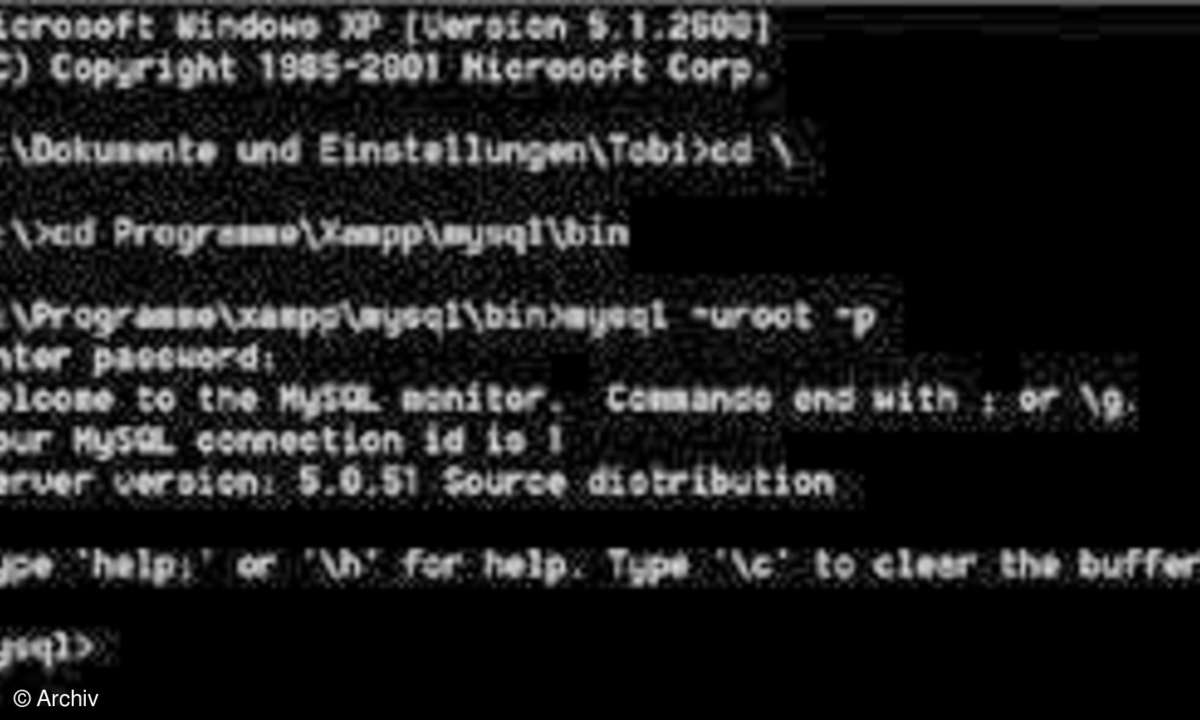 Special MySQL und phpMyAdmin: MySQL