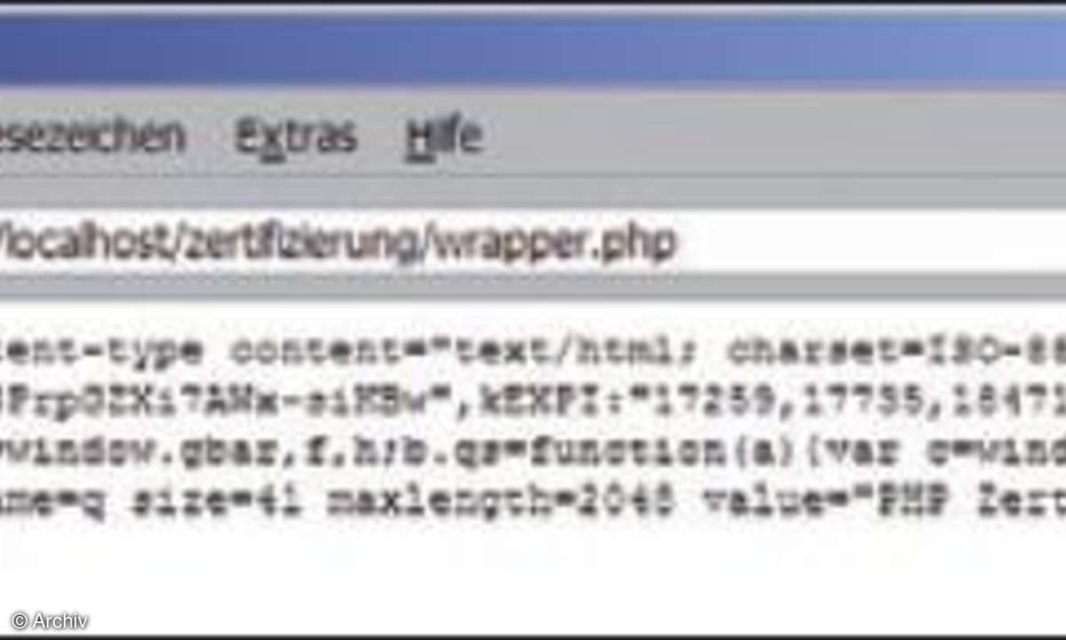 Webdesign: PHP-Zertifizierung -Dateien, Streams, Netzwerke