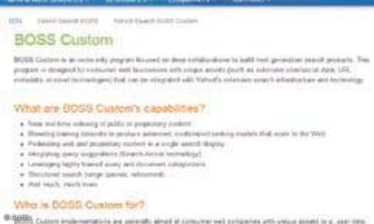 Yahoo Boss: Build Your Own Search Service