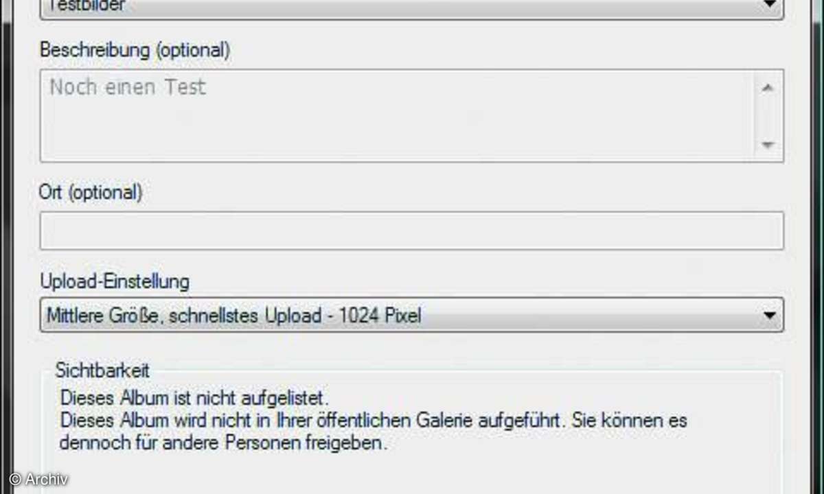 Fotoalben im Web