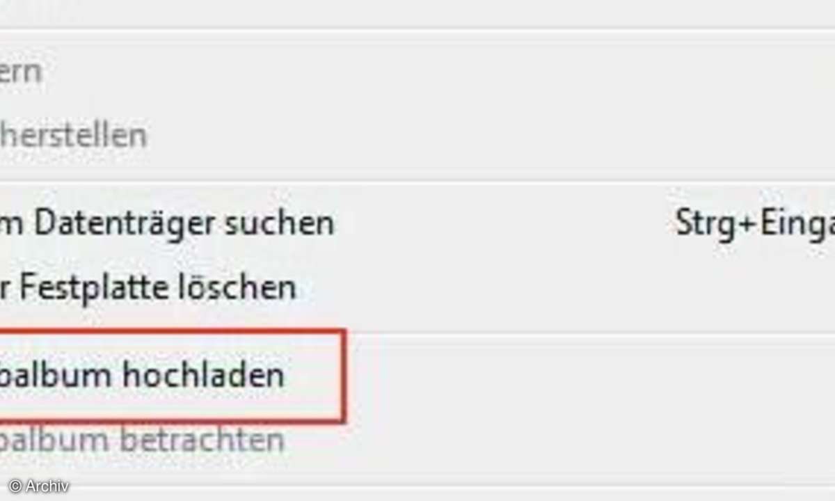 Fotoalben im Web