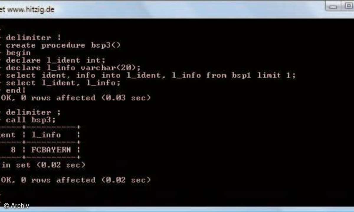 MySQL Stored Procedures