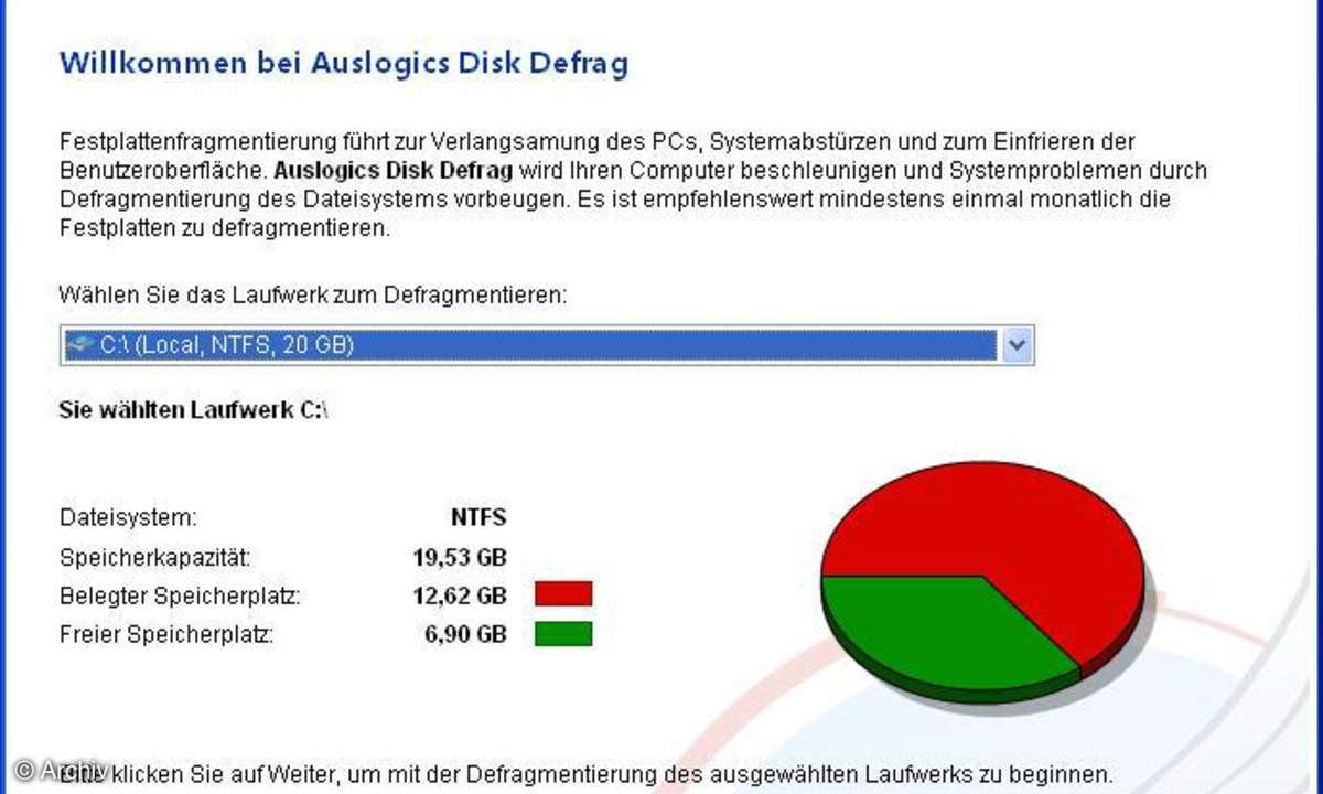Portable System-Tools: Auslogics Disk Defrag