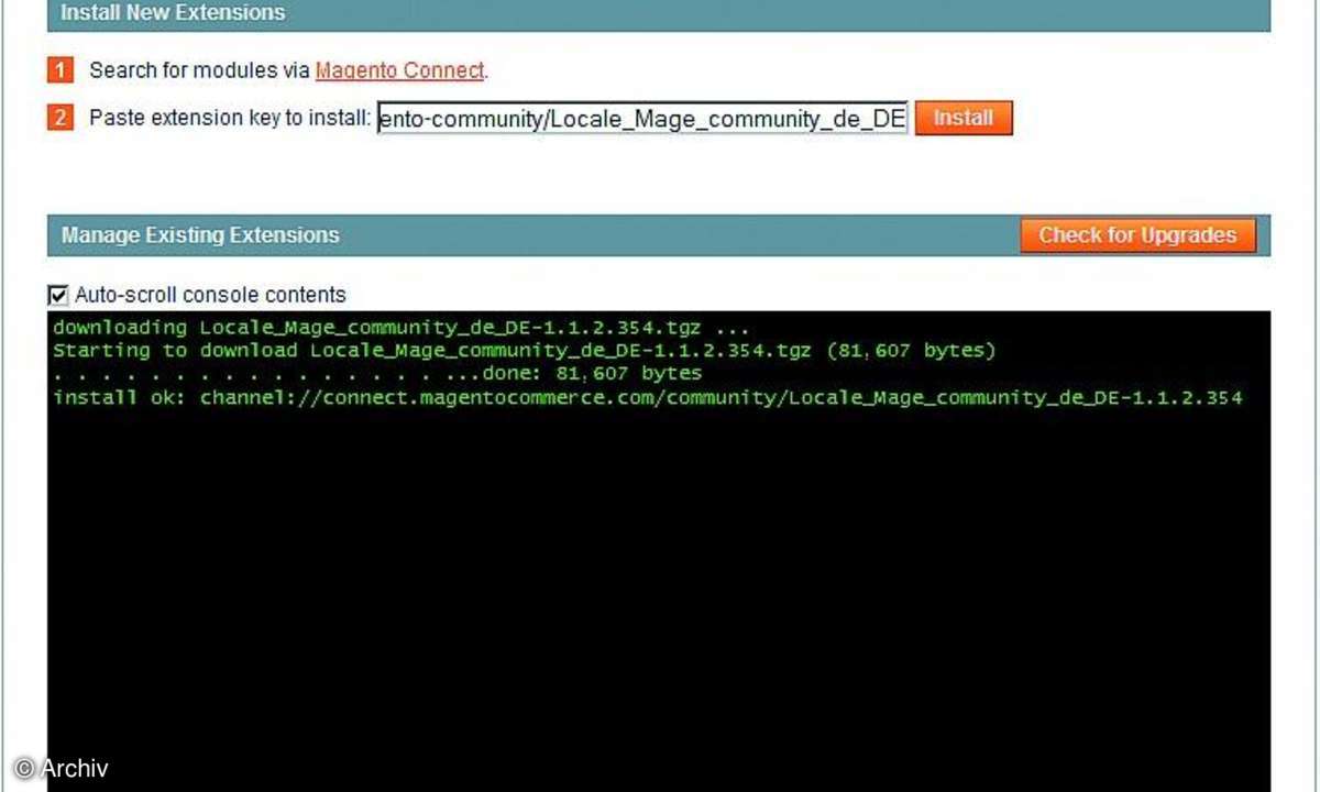 E-Commerce mit Magento