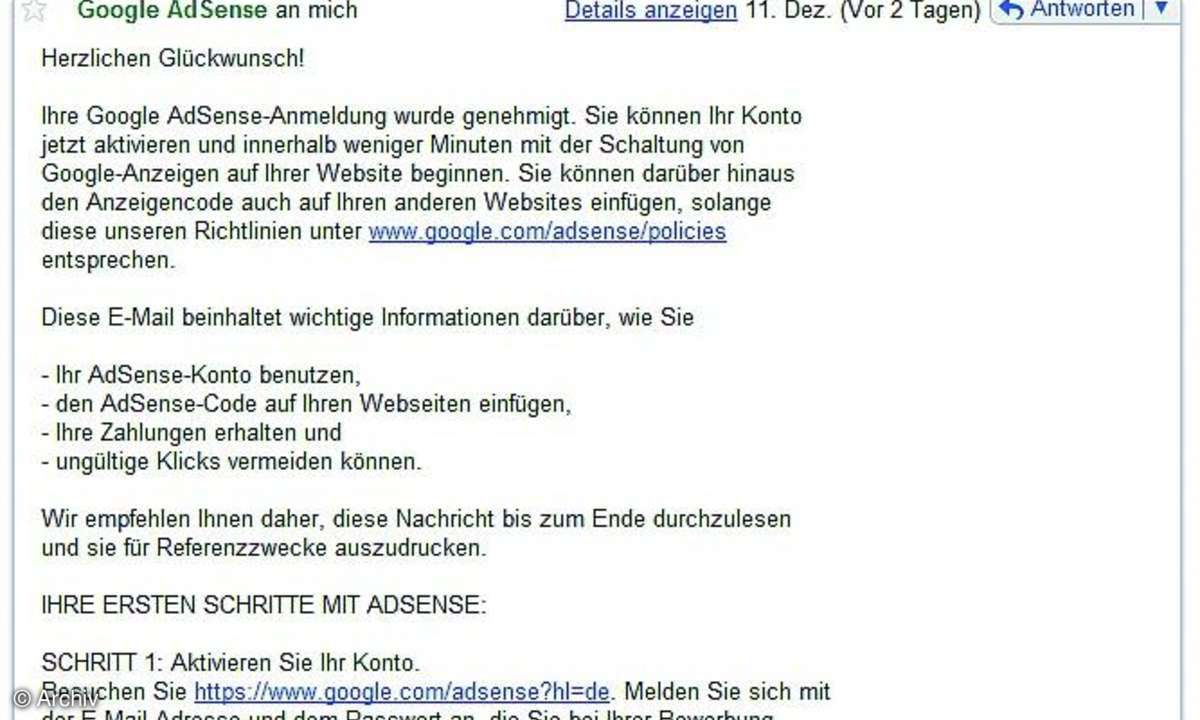 Geld verdienen mit der eigenen Website