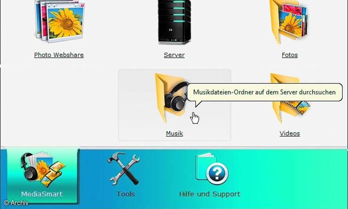 MP3s im Wohnzimmer hören
